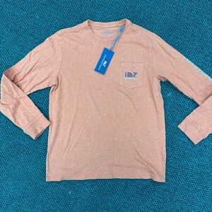 Vineyard Vines Men's Long Sleeve Tee - Peach
